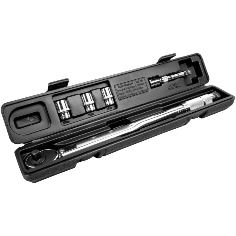 Güde Momentový kľúč 1/2" 40-210 Nm s nadstavcami, 5-dielna sada 39010