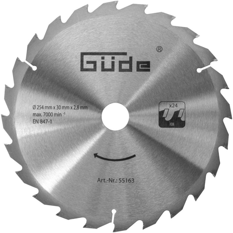 Güde Pílový kotúč HM 254x30 24Z 55163