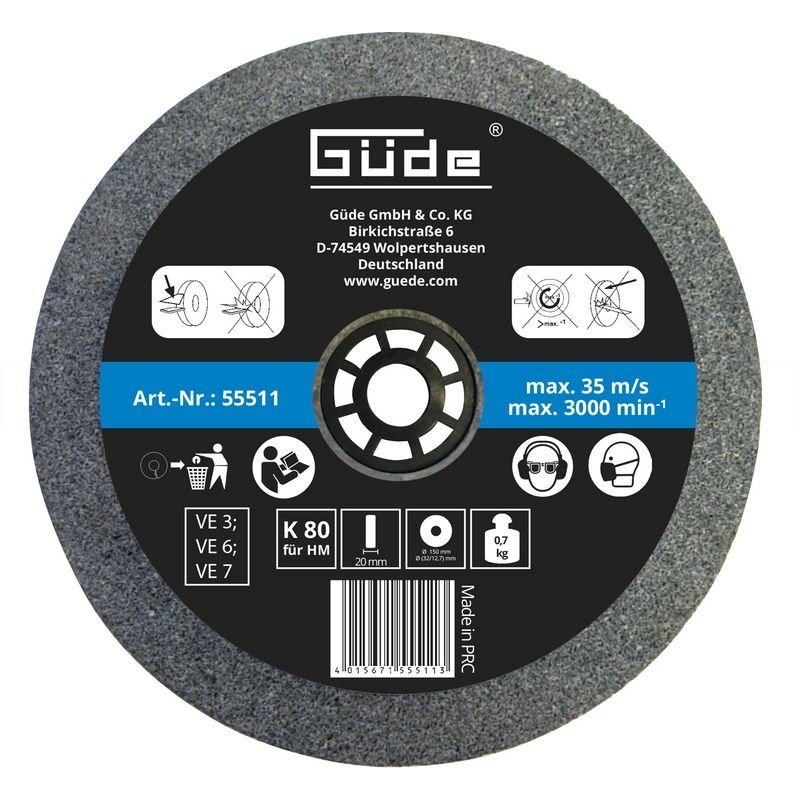 Güde Brúsny kotúč 150x20x32 mm K80 55511