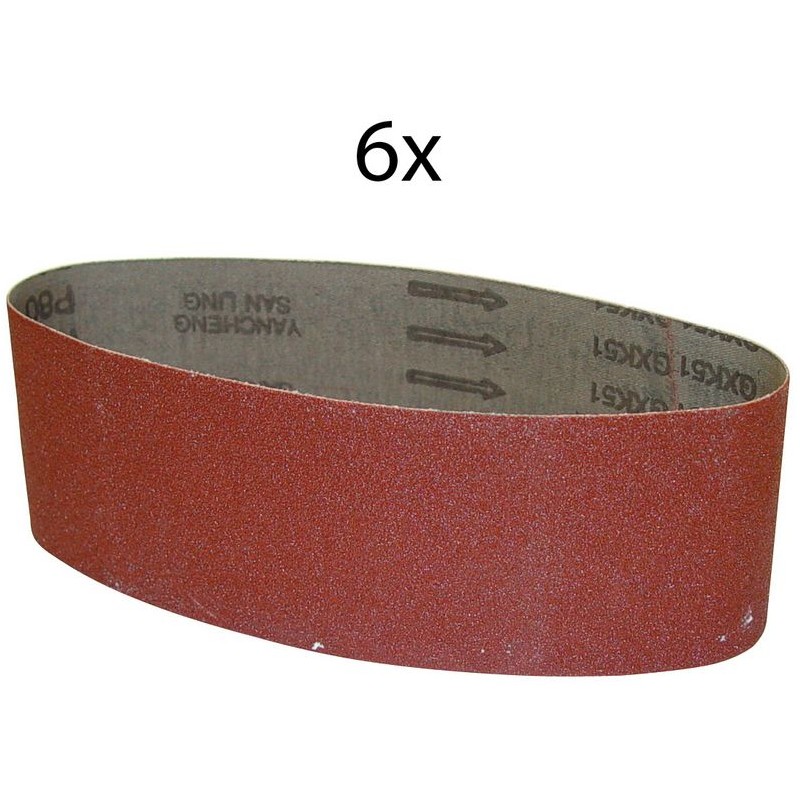 Güde Brúsny pás 533x76 mm K80, 6 ks 58305