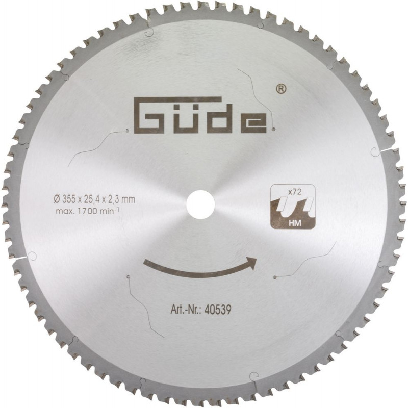 Güde Pílový kotúč pre rezanie kovu vhodný k píle GMK 350 T 40539